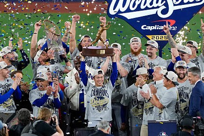 祝、ワールドシリーズ連覇！！ ドジャースがワールドシリーズ連覇達成、山本連投で延長11回に胴上げ